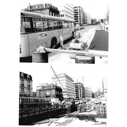 VDL. Réunion de 63 photographies du chantier Aldri