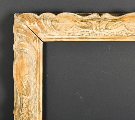 École française du XXe siècle. Cadre en bois sculp