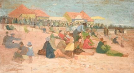 Lionel Bulmer (1919–1992), britisch. „Figuren am S