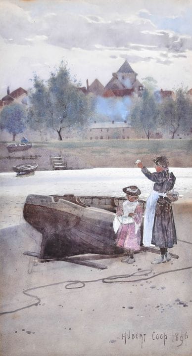 Herbert Coop (1872–1953), britisch. „Kinder an ein