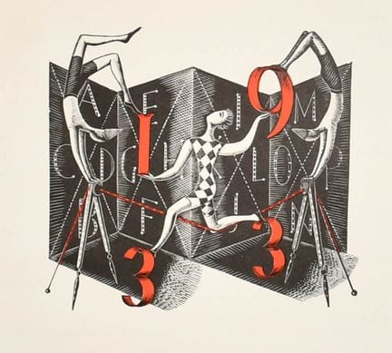 Eric Ravilious (1903–1942), britisch. „Acrobats“ (