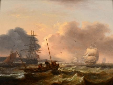 Thomas Luny (1759–1837), britisch. „Bringing in th