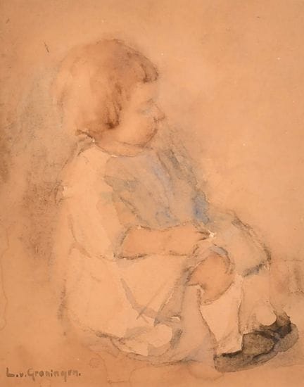 Loes van Groningen (1884–1970), Niederländerin. „E