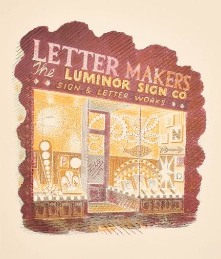 Eric Ravilious (1903–1942), Brite. „Letter Makers“