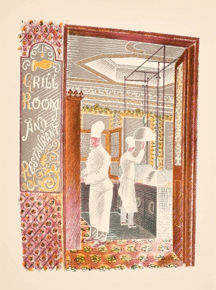 Eric Ravilious (1903–1942), Brite. „Grill Room and