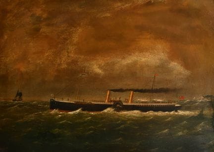 J. Carroll (19. Jahrhundert), britisch. „Raddampfe