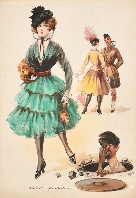 Fred Spurgin (1882–1968), britisch. „Surprised!“, 