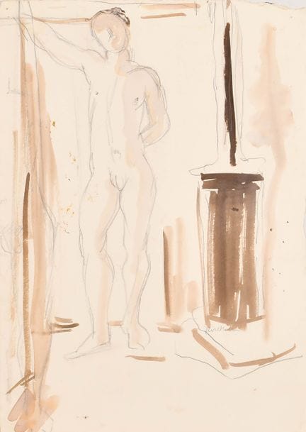 Rose Hilton (1931–2019), britisch. „Standing Male 