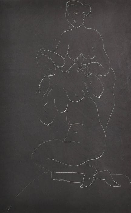 罗斯·希尔顿（1931-2019），英国艺术家。《五月与四月》，单版画，签名，并以铅笔题写文字及标注