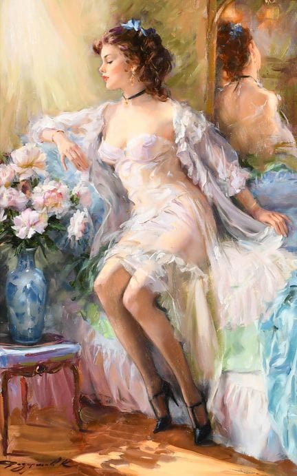 Konstantin Razumov (1974-) Russe. « Sur le lit », 
