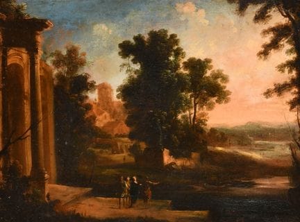 Im Stil von Claude Lorrain (1600–1682), Franzose. 