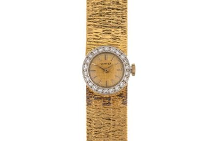 Vertex: Eine Damenarmbanduhr aus 18-Karat-Gold mit