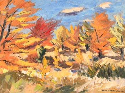 Henri Masson (1907-1996), Canadien. « Arbres d'aut