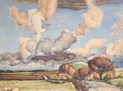 Cathill (20. Jahrhundert), britisch. Weite Landsch
