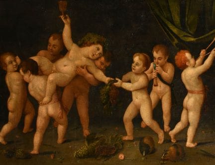 Italienische Schule des 18. Jahrhunderts. Spielend