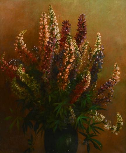 Leonard Carr Cox (1879-1950) Britisch. Rittersporn