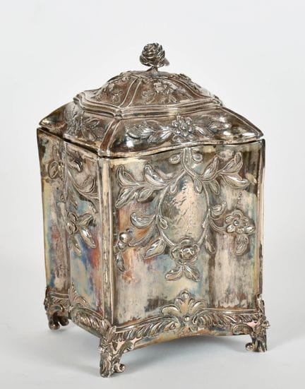 Una caja de té georgiana, obra de William Vincent,