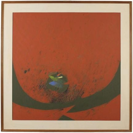 吉吉·马托雷利（1936/2015）《形态》 带画框的布面油画。创作于1976年。90×90厘米