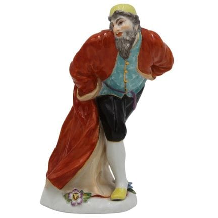 Pants Polychrome porcelain. Meissen. 20th century.