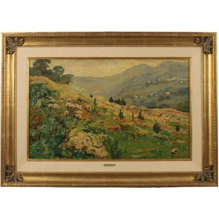 Carlo Aimetti (1901–1980) “Mountain Landscape” Oil