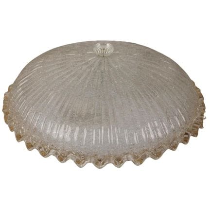 Blown glass ceiling lamp with ornamental pattern d