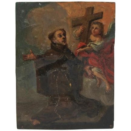 École sicilienne du XVIIIe siècle « Figure de sain
