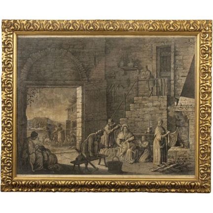 Giuseppe Zocchi (1716/1767) « Scène de la vie quot