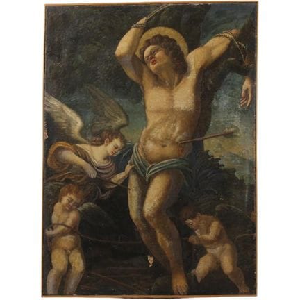 École toscane du XVIIe siècle « Le martyre de sain