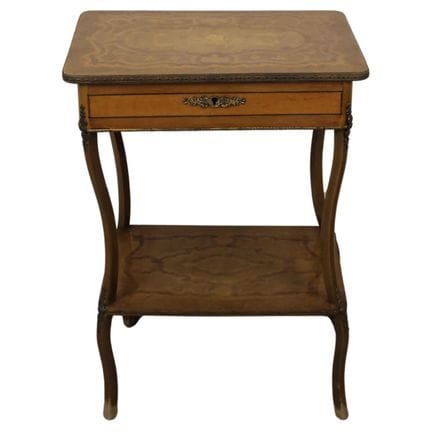 Table à ouvrage Bois finement incrusté de motifs f