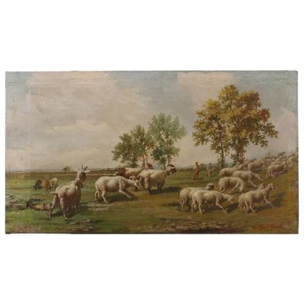 Sebastiano Conti Consoli (1885/1950) « Troupeaux a