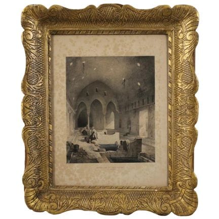 Interior of the Cefalà Baths by Diana. Watercolor 