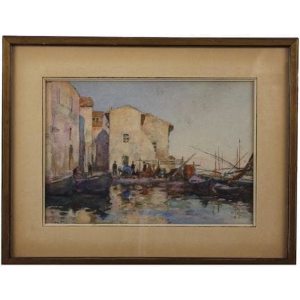Pietro De Francisco (1873–1969) “View of the Port 