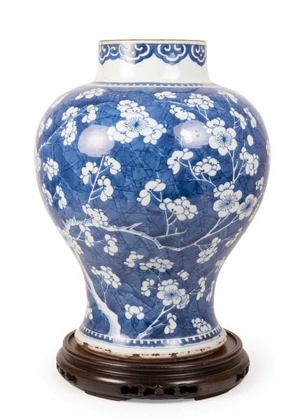 Vase chinois en porcelaine, de l'époque Kangxi, de
