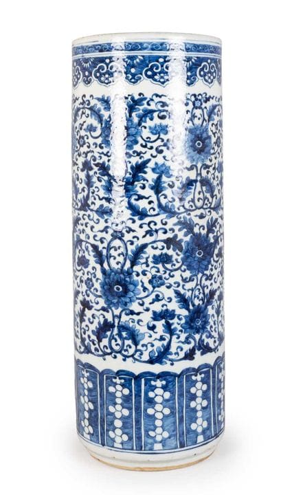 Porte-bâtons en porcelaine chinoise, fin du XIXe s