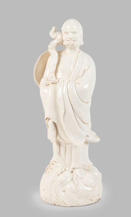 Statue en « Blanc de Chine » représentant l'immort