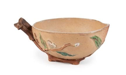 Tasse en grès de Yixing de couleur beige pâle, rep
