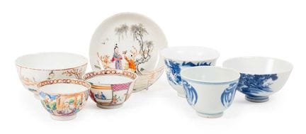 Un bol à thé en porcelaine chinoise, de style Kang