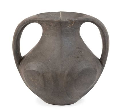 Vase en faïence noire polie de type Lifan du Sichu