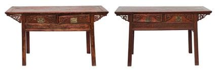 Paire de tables d'appoint chinoises de la fin du X