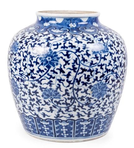 Jarre en porcelaine chinoise, portant la marque du