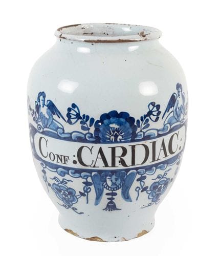 An English Delft Drug Jar, probably London, circa 