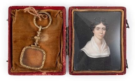 English School (early 19th century): Miniature Por