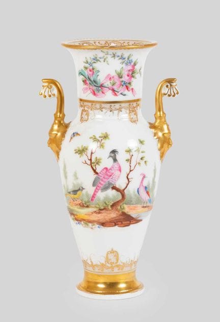 A Porcelain Vase, possibly Swansea, circa 1815-17,