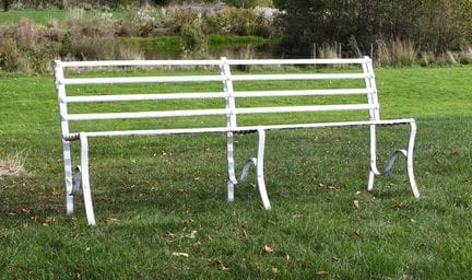 A Regency Cast Iron Garden Bench, early 19th centu