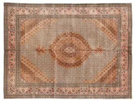 Fine Part-Silk Tabriz Carpet North West Iran, Circ