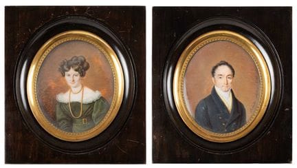 Adolphe-Henri Dubasty (1814-1884): Miniature Portr