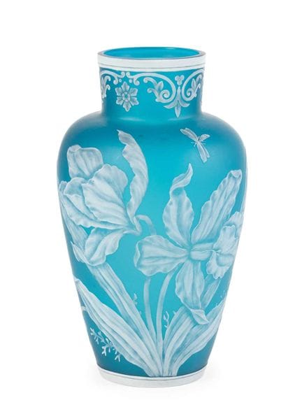A Thomas Webb & Sons Cameo Glass Vase, circa 1890,