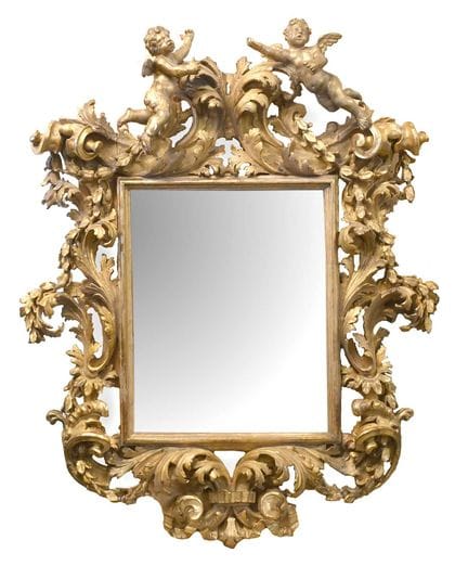 Ein norditalienischer Wandspiegel im Barockstil au