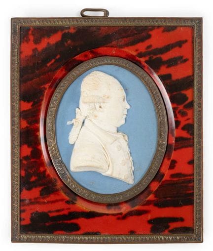 A Wedgwood Jasper Portrait Medallion of Dr Daniel 