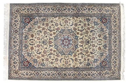 Finely Woven Nain Rug Central Iran, Circa 1970 The